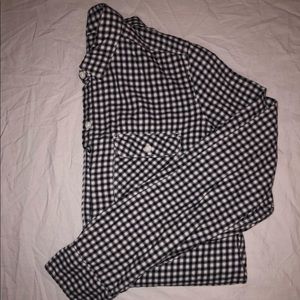 Black & white Eddie Bauer flannel